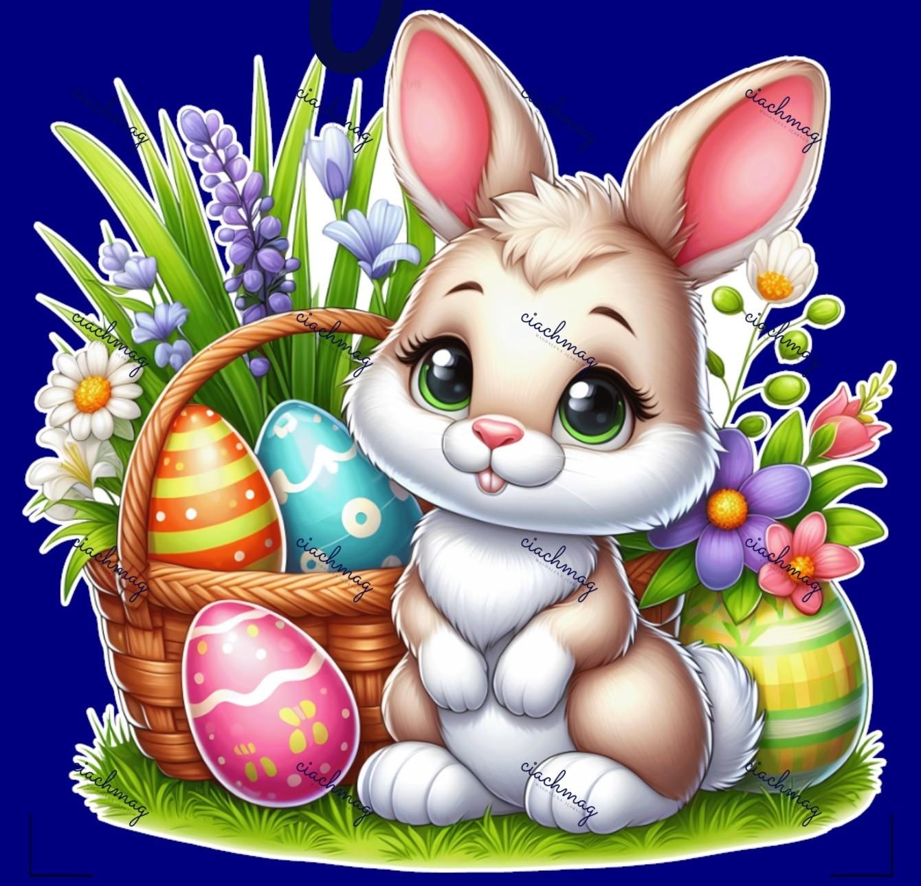 króliczek wielkanocny 1 (wydruk)